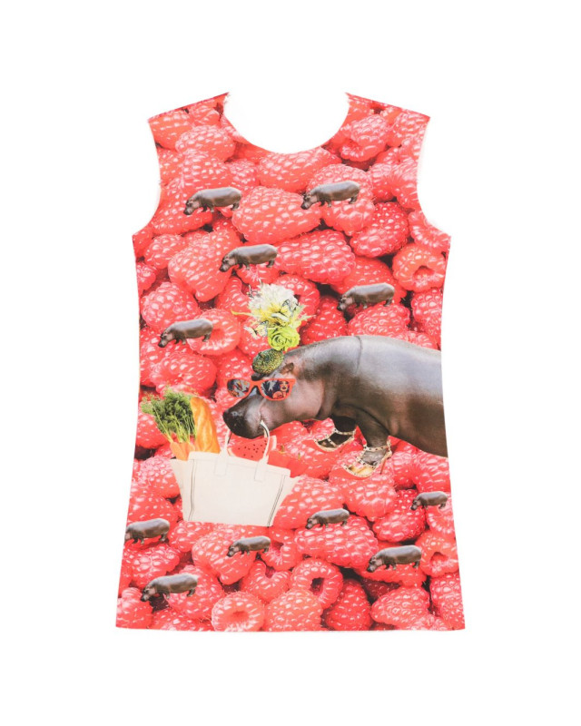 [THE ARTISTYLIST] Sleeveless dress SS26 RASPBERRY SCUBA DRESS MLT