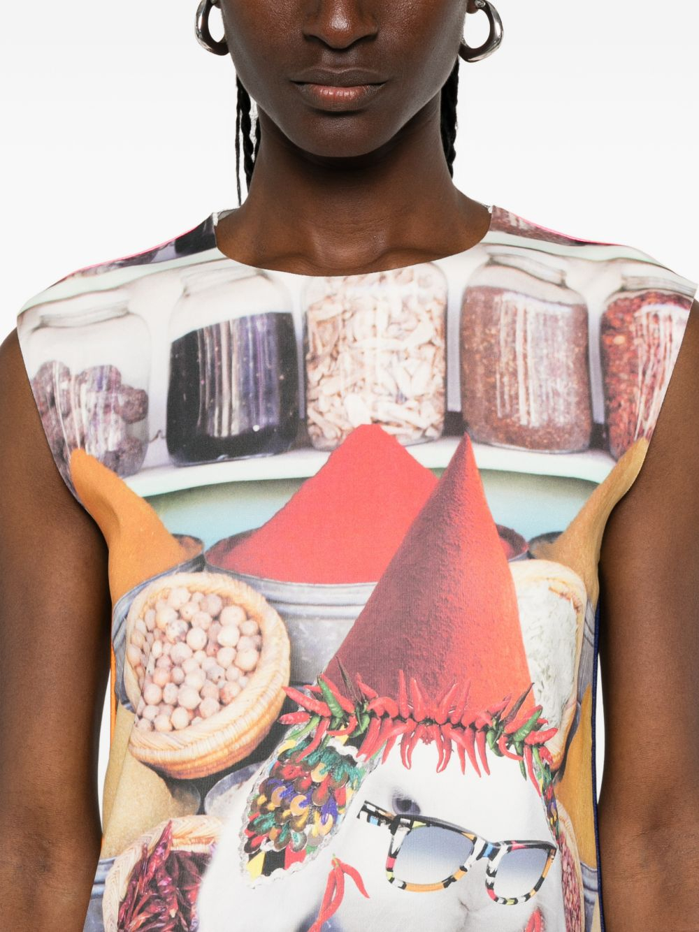 [THE ARTISTYLIST] Sleeveless dress SS26 SPICES SCUBA DRESS MLT