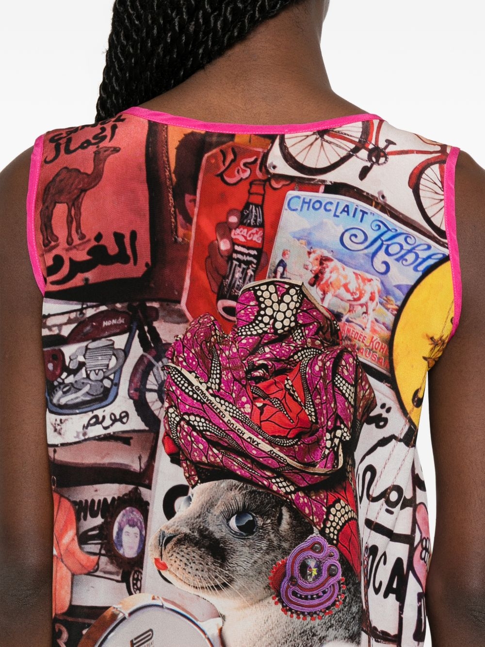 [THE ARTISTYLIST] T-shirts Sleeveless SS26 FISH TOP MLT