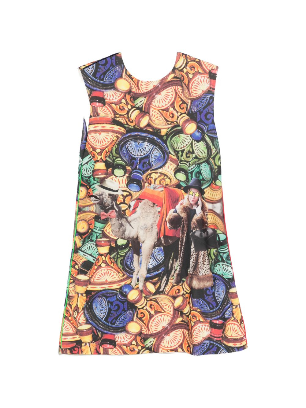 [THE ARTISTYLIST] Sleeveless dress SS26 CAMEL SCUBA DRESS MLT