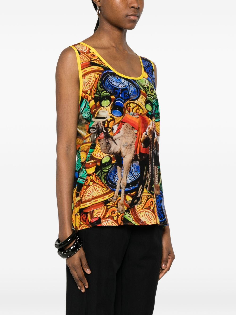 [THE ARTISTYLIST] T-shirts Sleeveless SS26 CAMEL TOP MLT