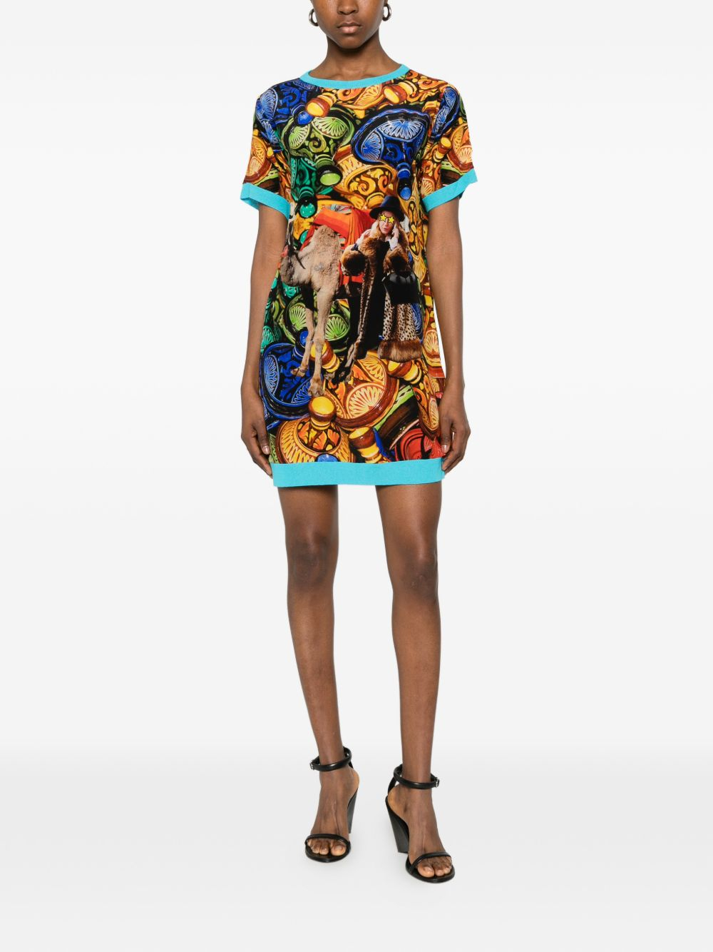 [THE ARTISTYLIST] Short sleeve dress SS26 CAMEL DRESS MLT