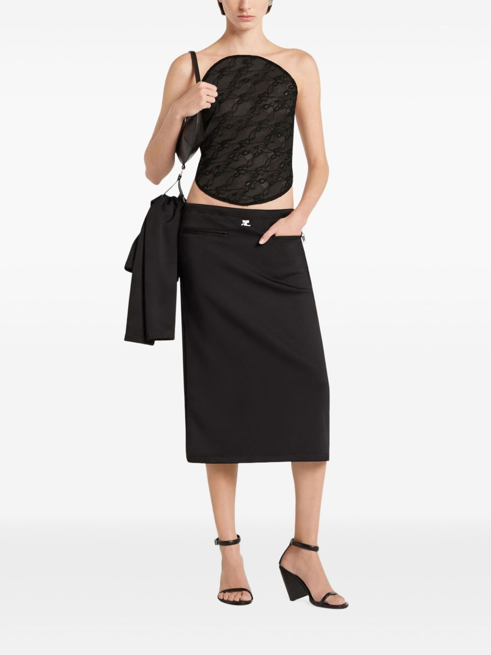 [Courreges] Midi skirt SS26 325JJU296JS0250 9999