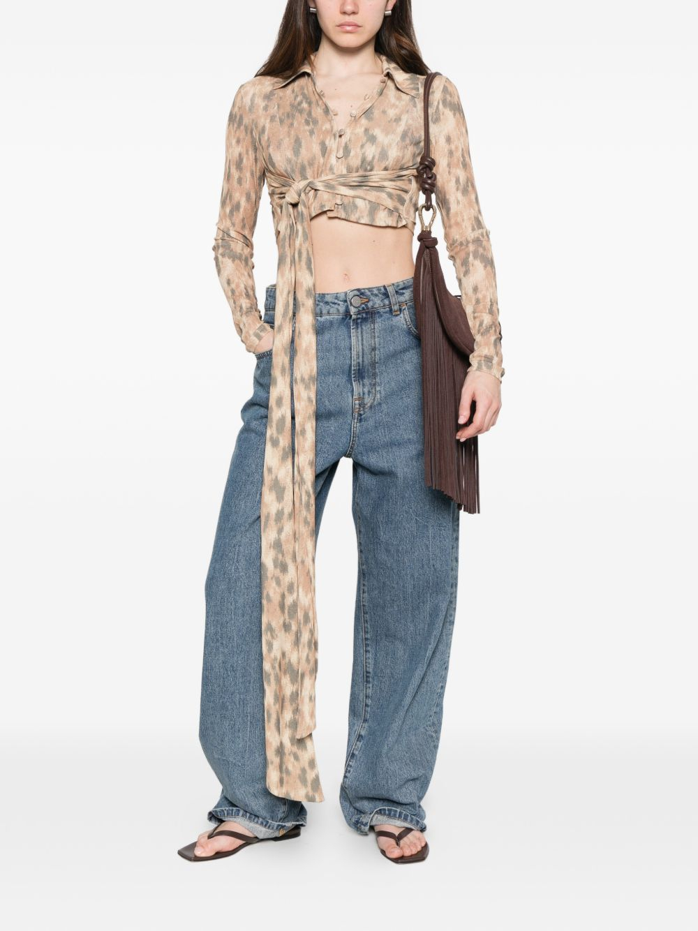 [GANNI] Shirts Long Sleeve SS26 A1040356 ZZT