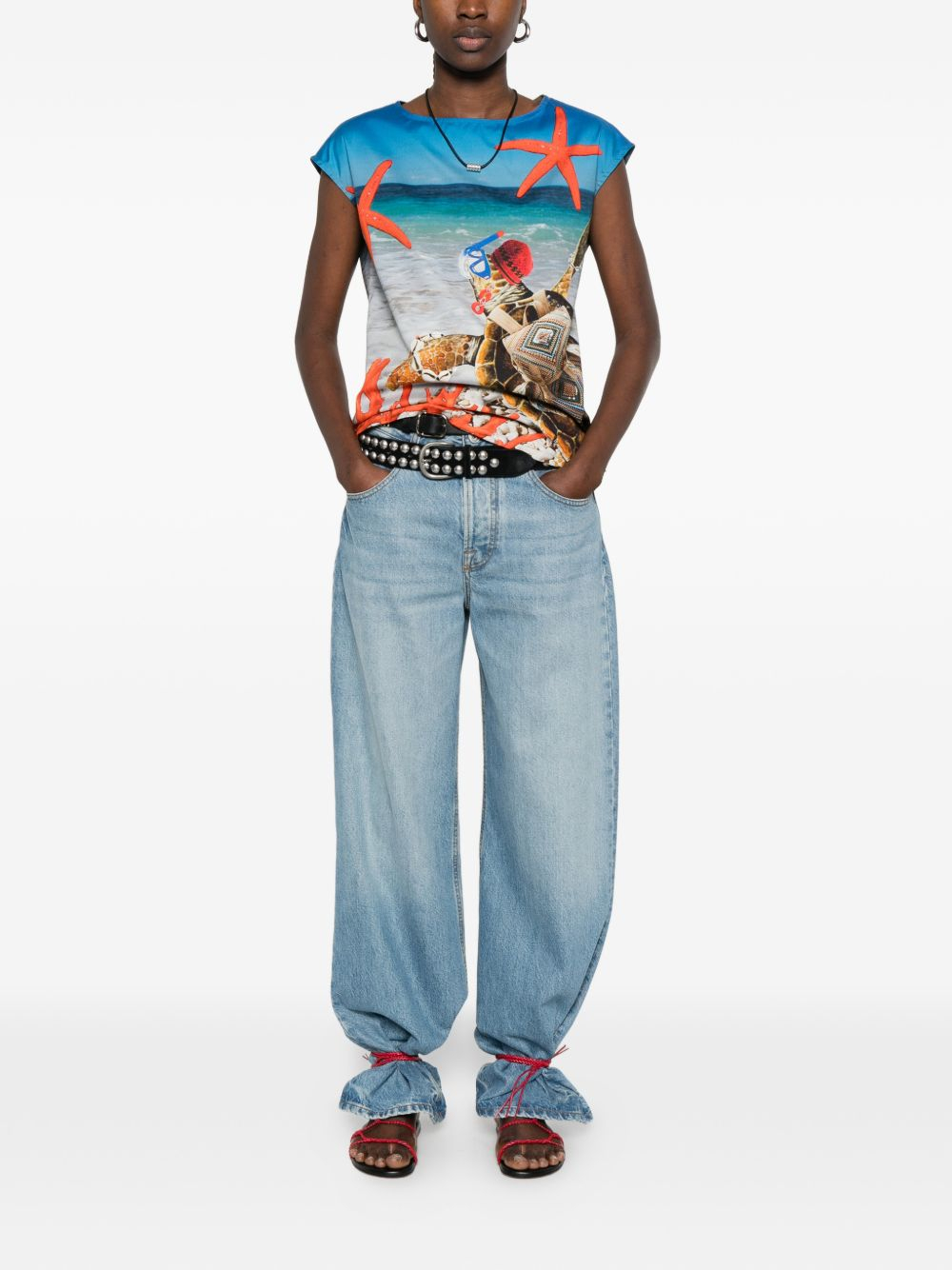 [THE ARTISTYLIST] T-shirts Sleeveless SS26 TURTLE TOP MLT