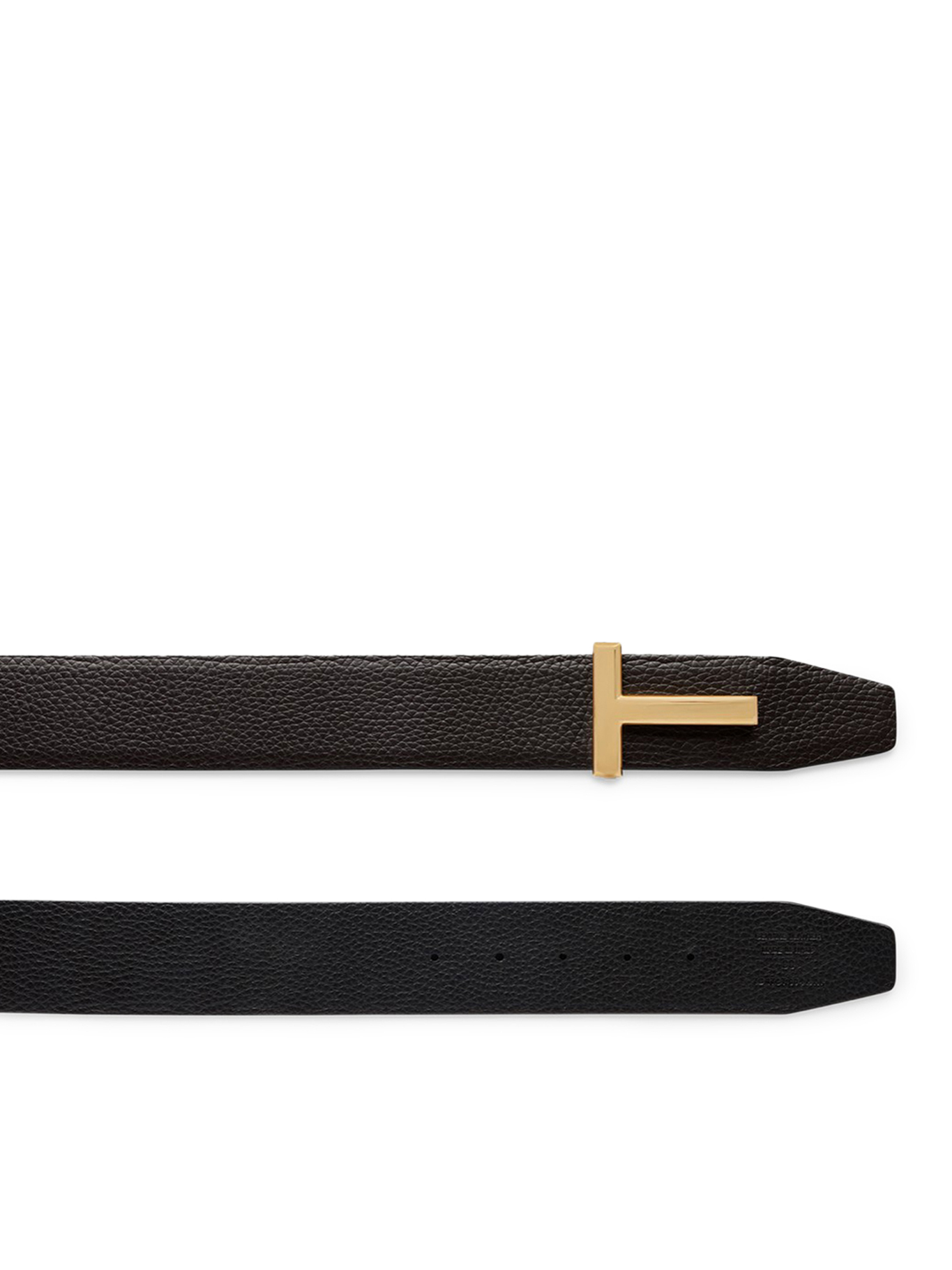 [Tom Ford] Belt SS26 TB178LCL236GENB BROWN BLACK