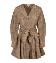 [GANNI] Long sleeve dress SS26 A1030478ZZT