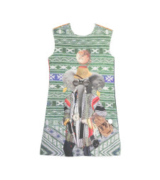[THE ARTISTYLIST] Sleeveless dress SS26 ELEPHANT SCUBA DRESS MLT