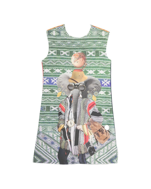 [THE ARTISTYLIST] Sleeveless dress SS26 ELEPHANT SCUBA DRESS MLT