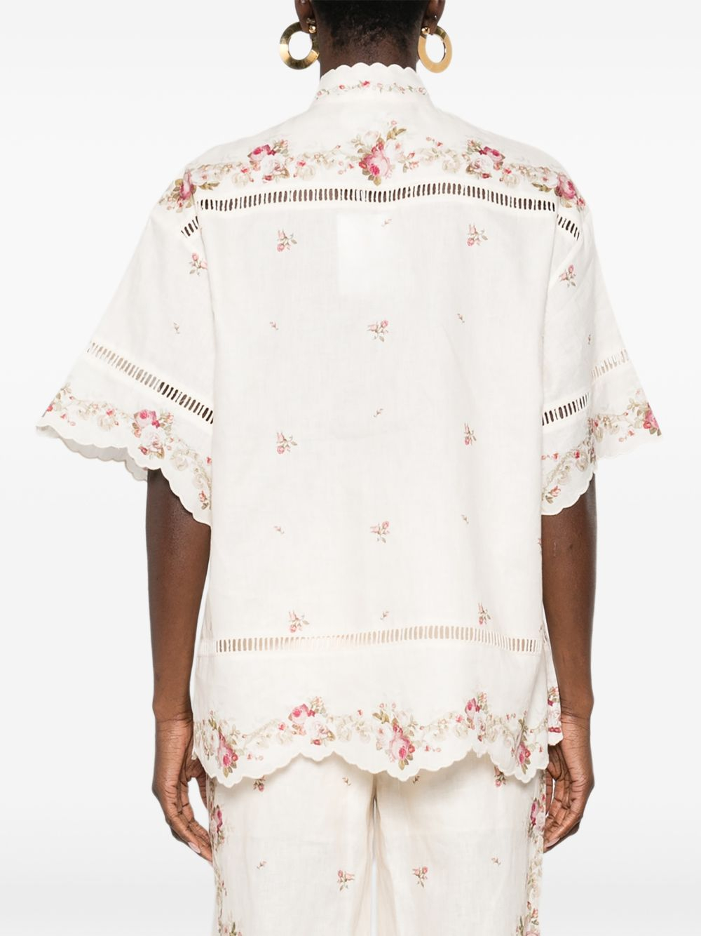 [Zimmermann] Shirts Short Sleeve SS26 5378TRS264 CPKR