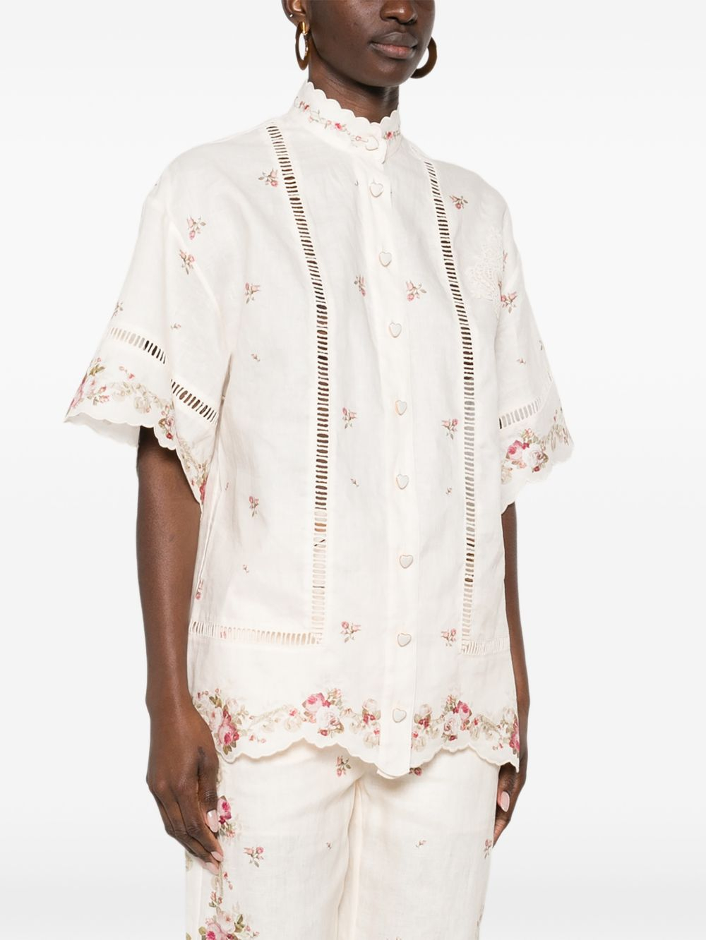 [Zimmermann] Shirts Short Sleeve SS26 5378TRS264 CPKR