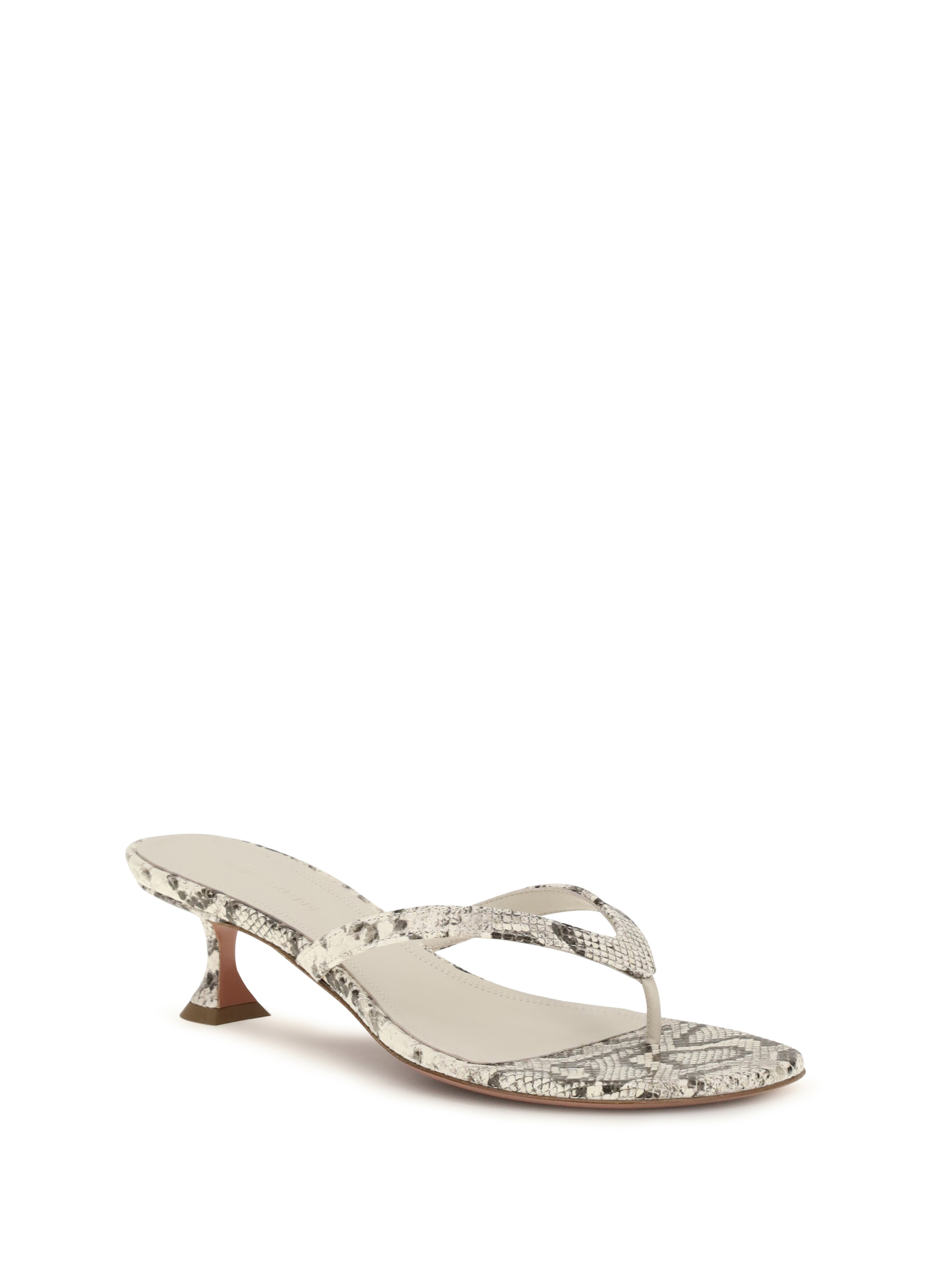Snake-print Juliette Thong Sandals