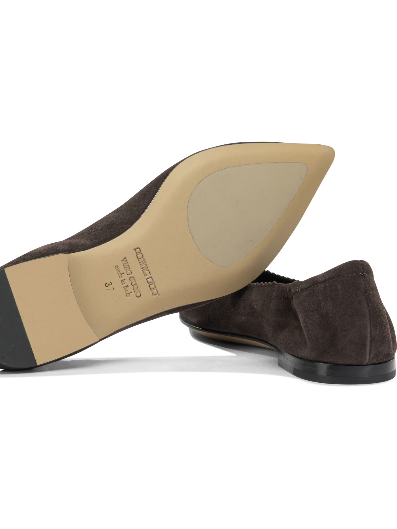 [Pomme D'Or] Flat shoes FW26 1200BCAMOSCIO COFFEE