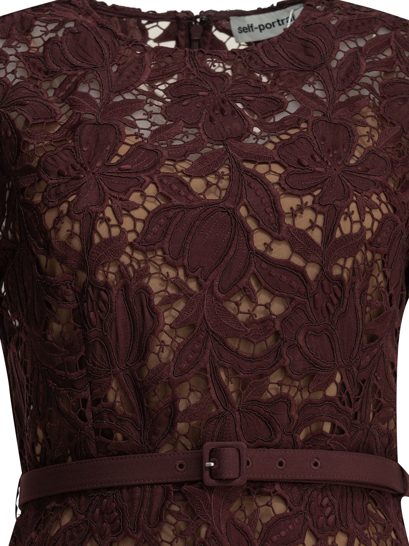 [Self-portrait] Dress FW26 PF26-107M-BUBURGUNDY