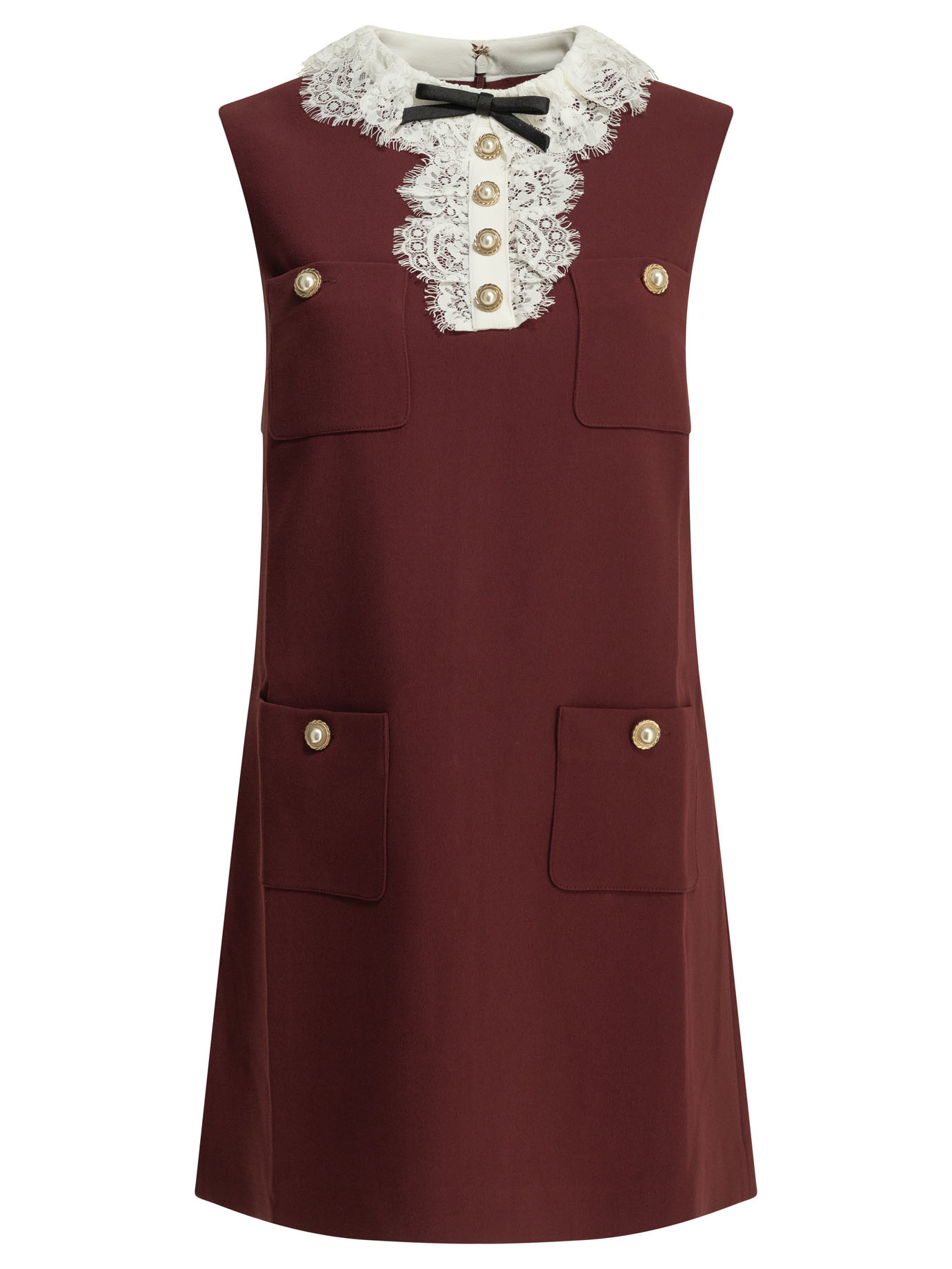 [Self-portrait] Sleeveless dress FW26 PF26-001SB-BUBURGUNDY