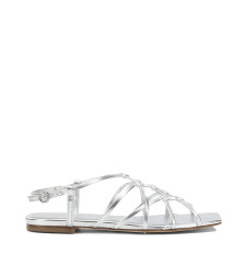 [Aeyde] Sandals FW26 ANISALAMINATED NAPPA LEATHERSILVER