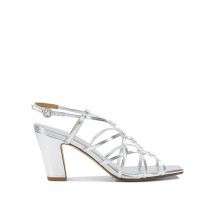 [Aeyde] Sandals FW26 ACACIALAMINATED NAPPA LEATHERSILVER