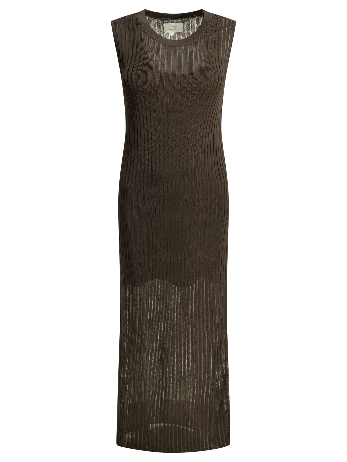 [LouLou De Saison] Sleeveless dress SS26 ICARIABROWN