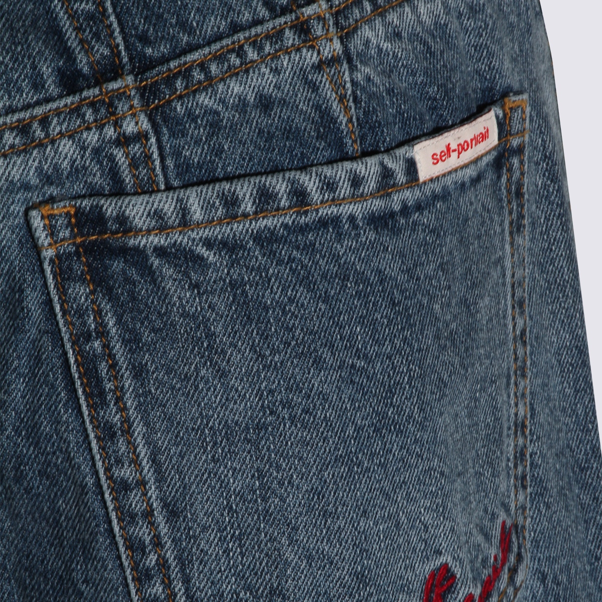 [Self - portrait] Jeans SS26 RS26813PBLBLUE