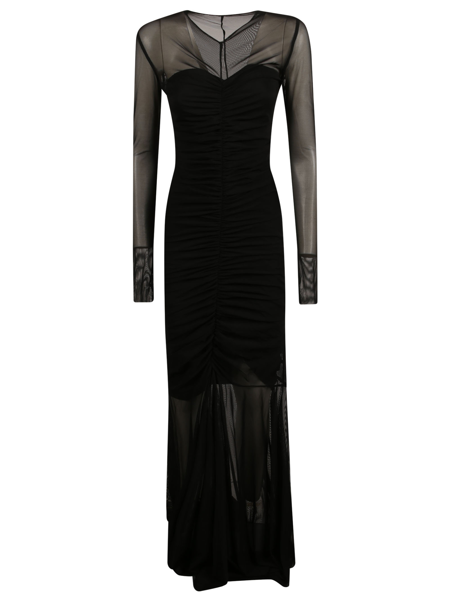 [Norma Kamali] Long sleeve dress SS26 ST324PPMG08001