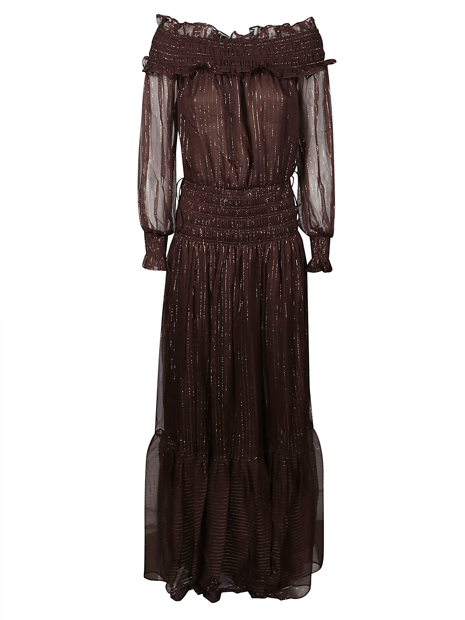 [Self-portrait] Long sleeve dress SS26 RS26156XABR