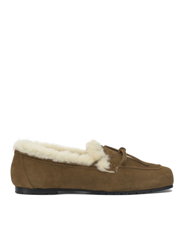 [Aeyde] Loafer FW26 JASPERCOW SUEDE LEATHER/SHEARLINGTOBACCO