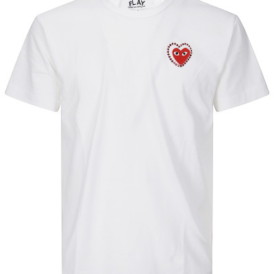 [COMME DES GARCONS PLAY] T-shirts Short Sleeve CO AXT802051 2