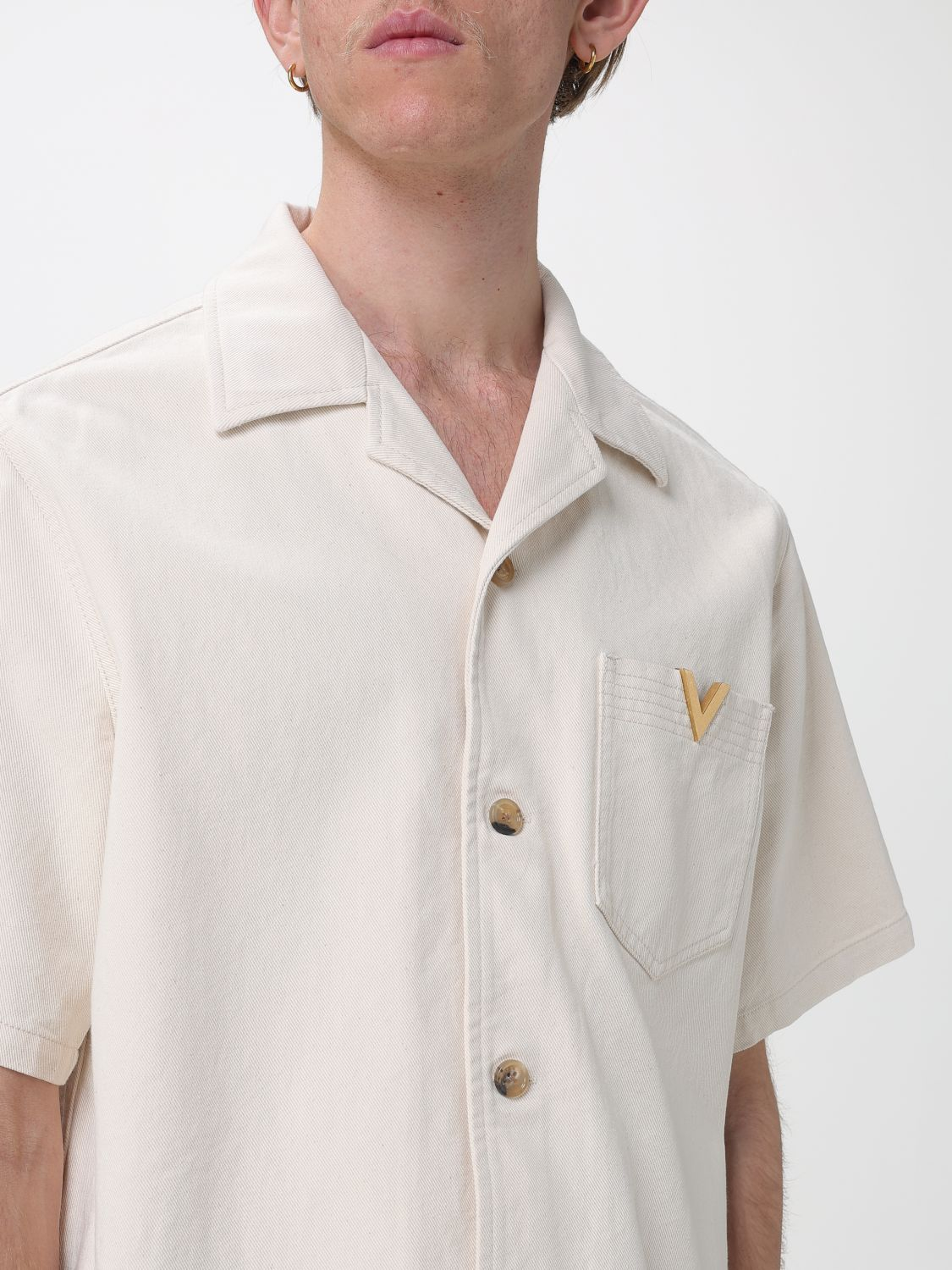[Valentino] Shirts Short Sleeve SS26 8V3DBA10B9W A03