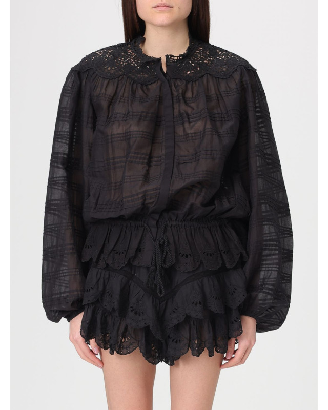 [Isabel Marant Etoile] Shirts Long Sleeve SS26 HT0767FAD1J05E 01BK
