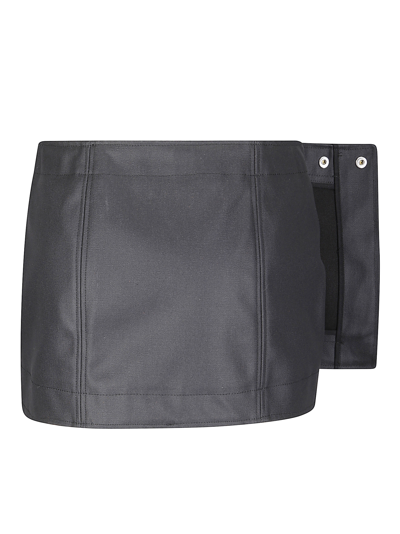 [EVROPA X BOYSLOFT] Mini skirt FW25 WAXEDMINISKIRT BLACK