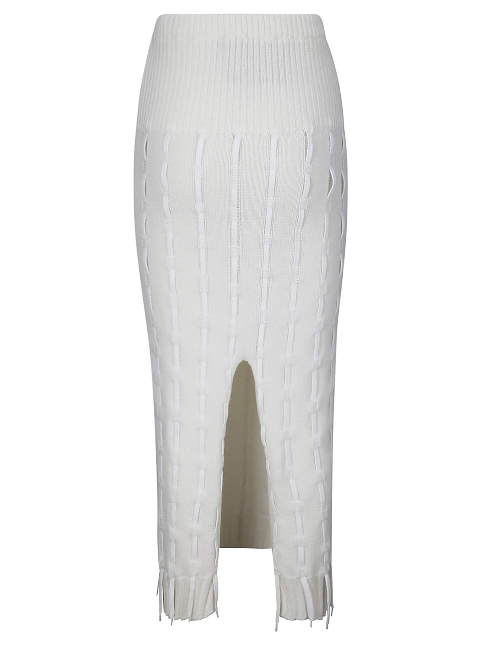 [INSTITUTION] Long skirt FW24 I01K10 WHITE