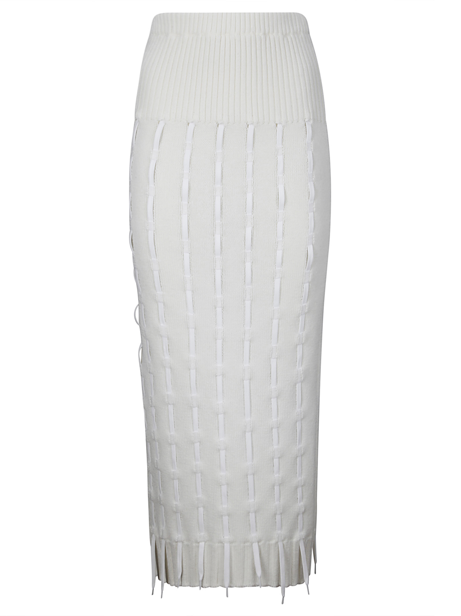 [INSTITUTION] Long skirt FW24 I01K10 WHITE