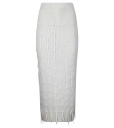[INSTITUTION] Long skirt FW24 I01K10 WHITE
