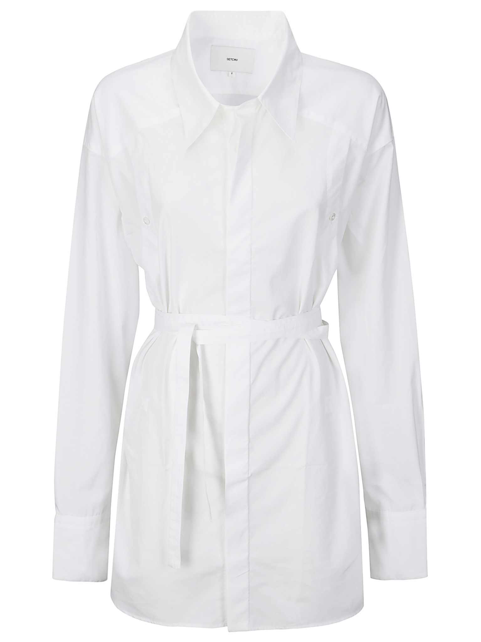 [SETCHU] Shirts Long Sleeve CO U241H015C004 WHITE