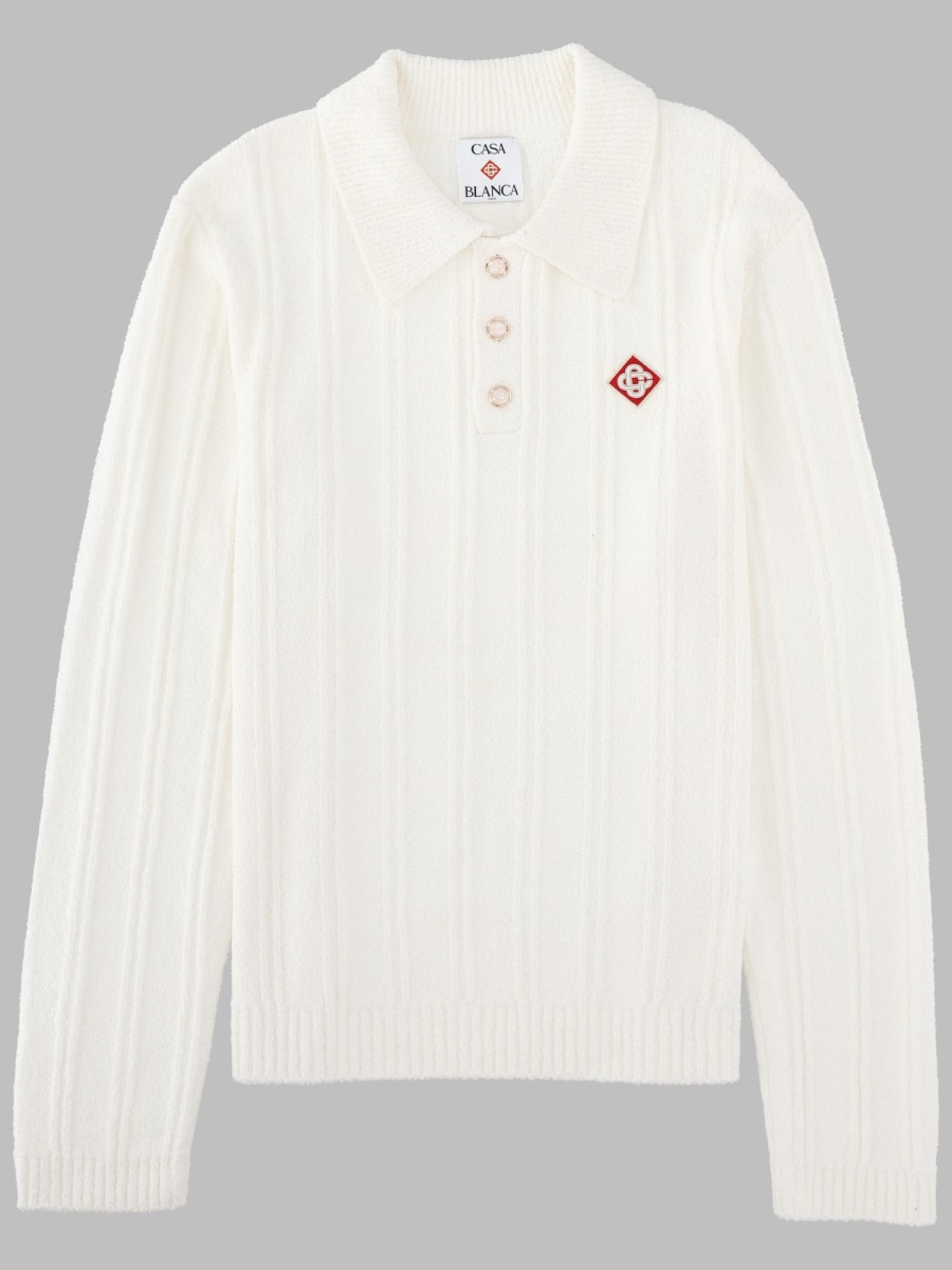 [Casablanca] Knitwear FW26 M-PF26-KW-1000_01WHITE