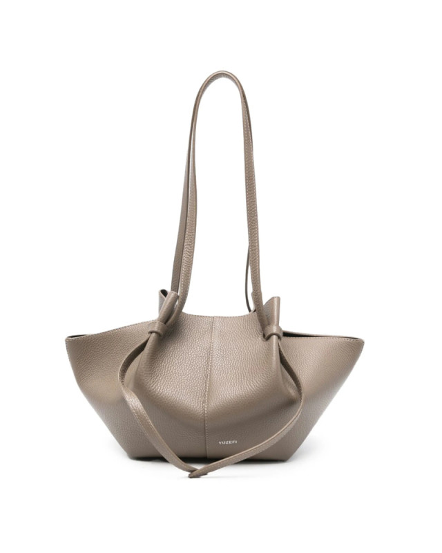 [YUZEFI] Shoulder bag FW26 MOCHI LEATHER TAUPE
