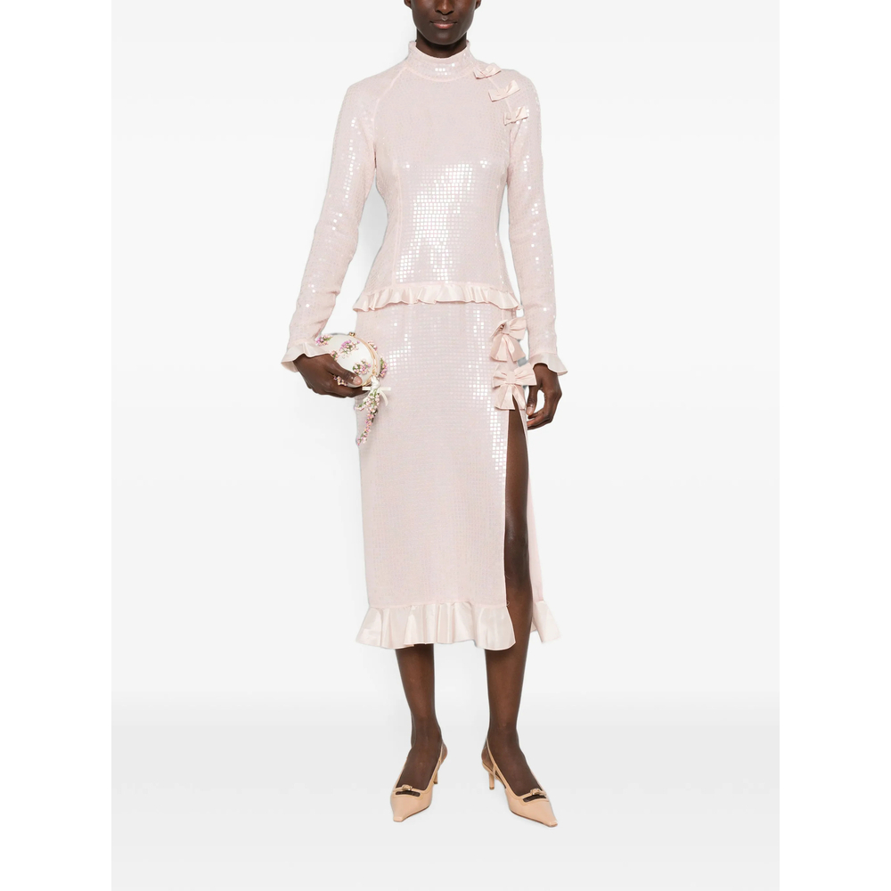 [Alessandra Rich] Long sleeve dress FW26 FABX4399 F4881 4009