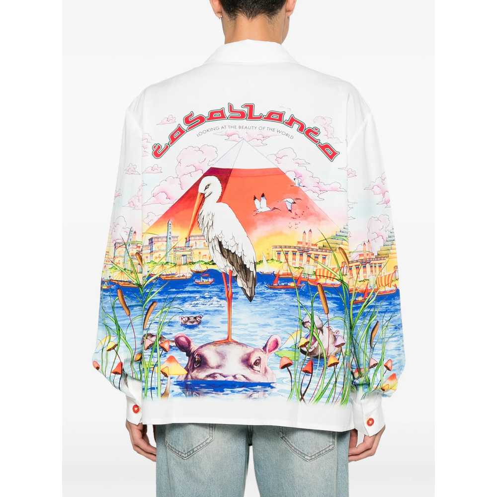 [Casablanca] Shirts Long Sleeve FW26 PF26-SH-006 04 EGYPT