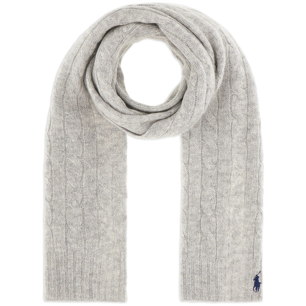[Ralph Lauren] Scarf FW26 455956296004  SGREY