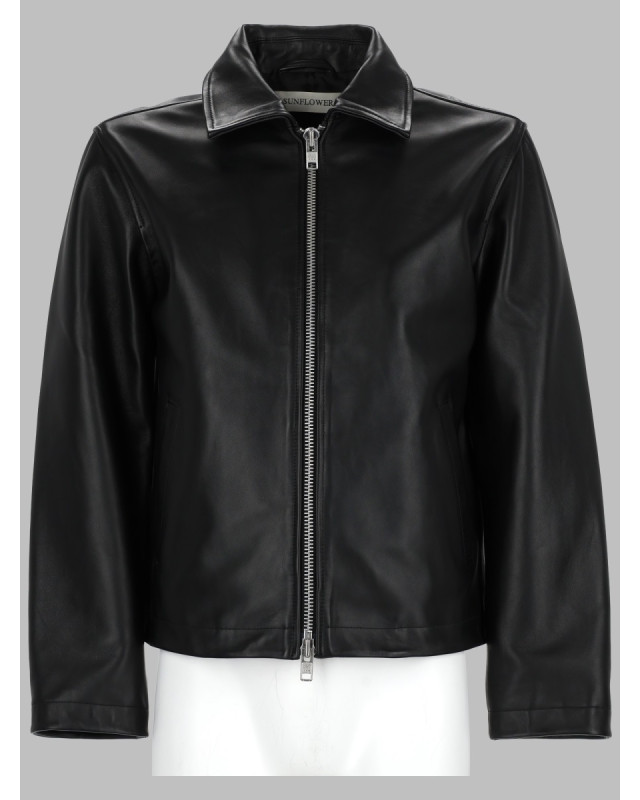 [Sunflower] Leather Jacket FW26 6027_BLACK
