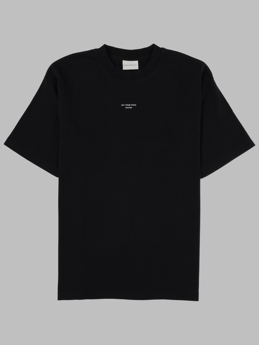 [DROLE DE MONSIEUR] T-shirts Short Sleeve FW26 TS202_CO002BLACK