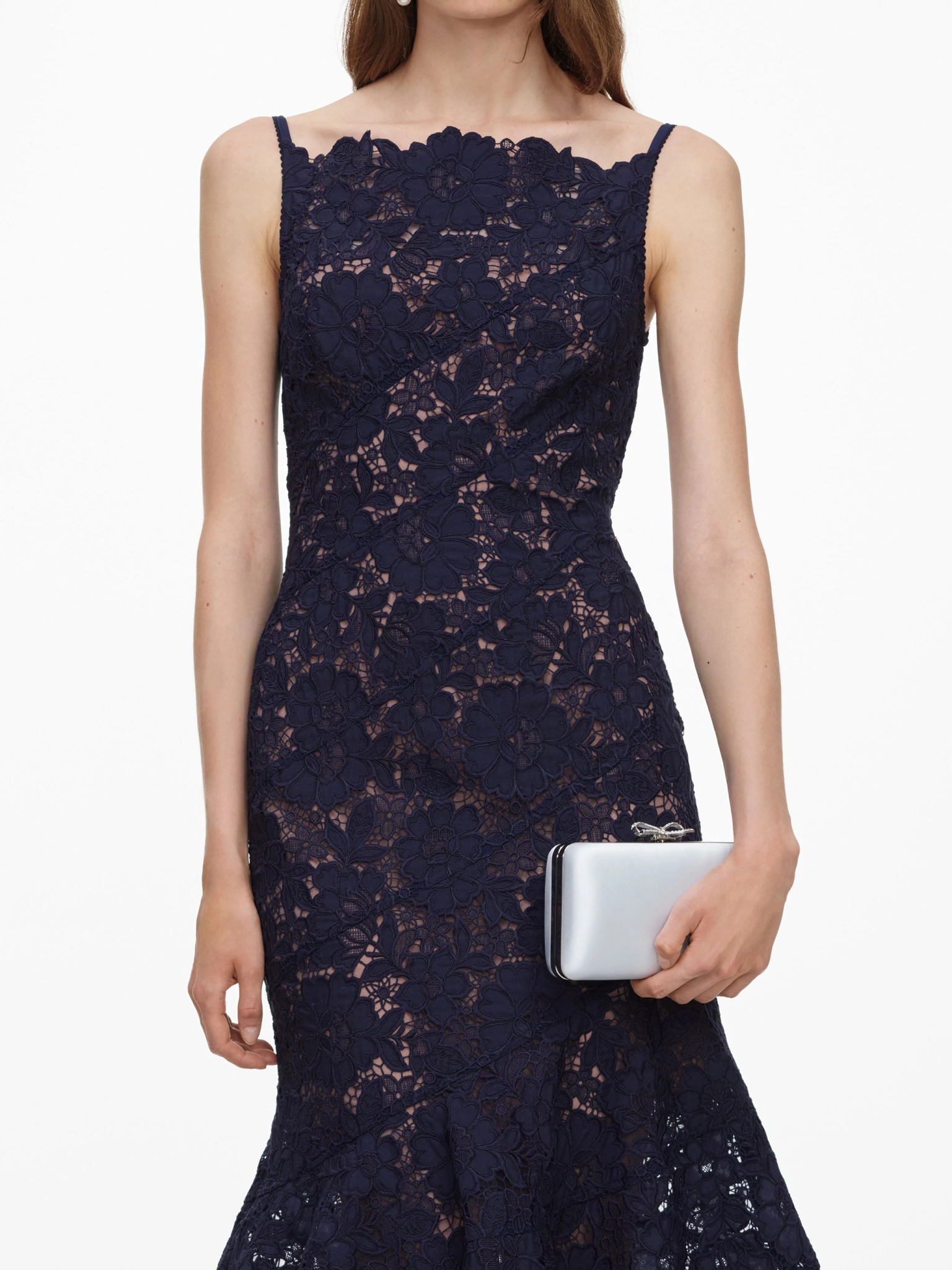 [SELF PORTRAIT] Sleeveless dress FW26 AW26043MNNAVY