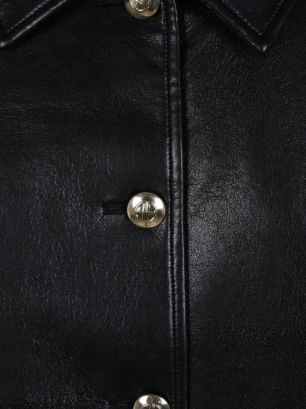 [Anine Bing] Leather Jacket FW26 A0111029BLK26