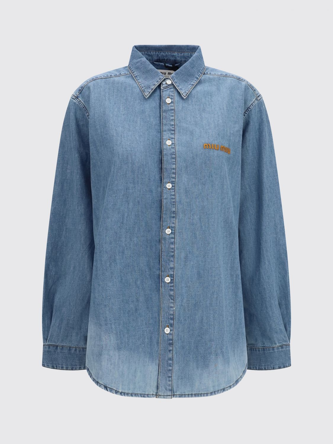 [Miu Miu] Shirts Long Sleeve FW26 GWC143SOOO193K F0013