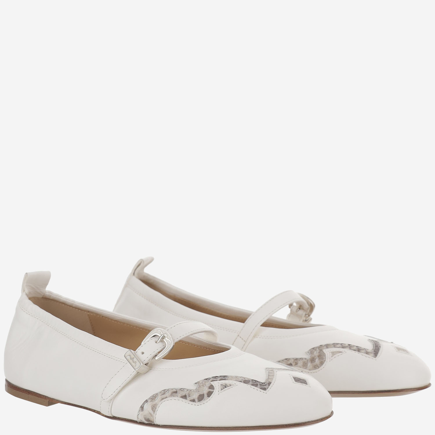 [Sartore] Oxford Shoes SS26 SR4913P02NAPPABIANCO6000PITONEROCCIA