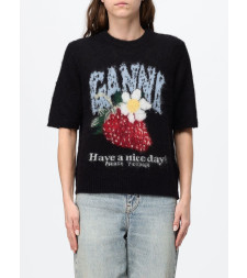 [GANNI] T-shirts Short Sleeve FW26 A1050226 099