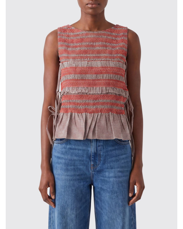[GANNI] T-shirts Sleeveless FW26 A1040365 979