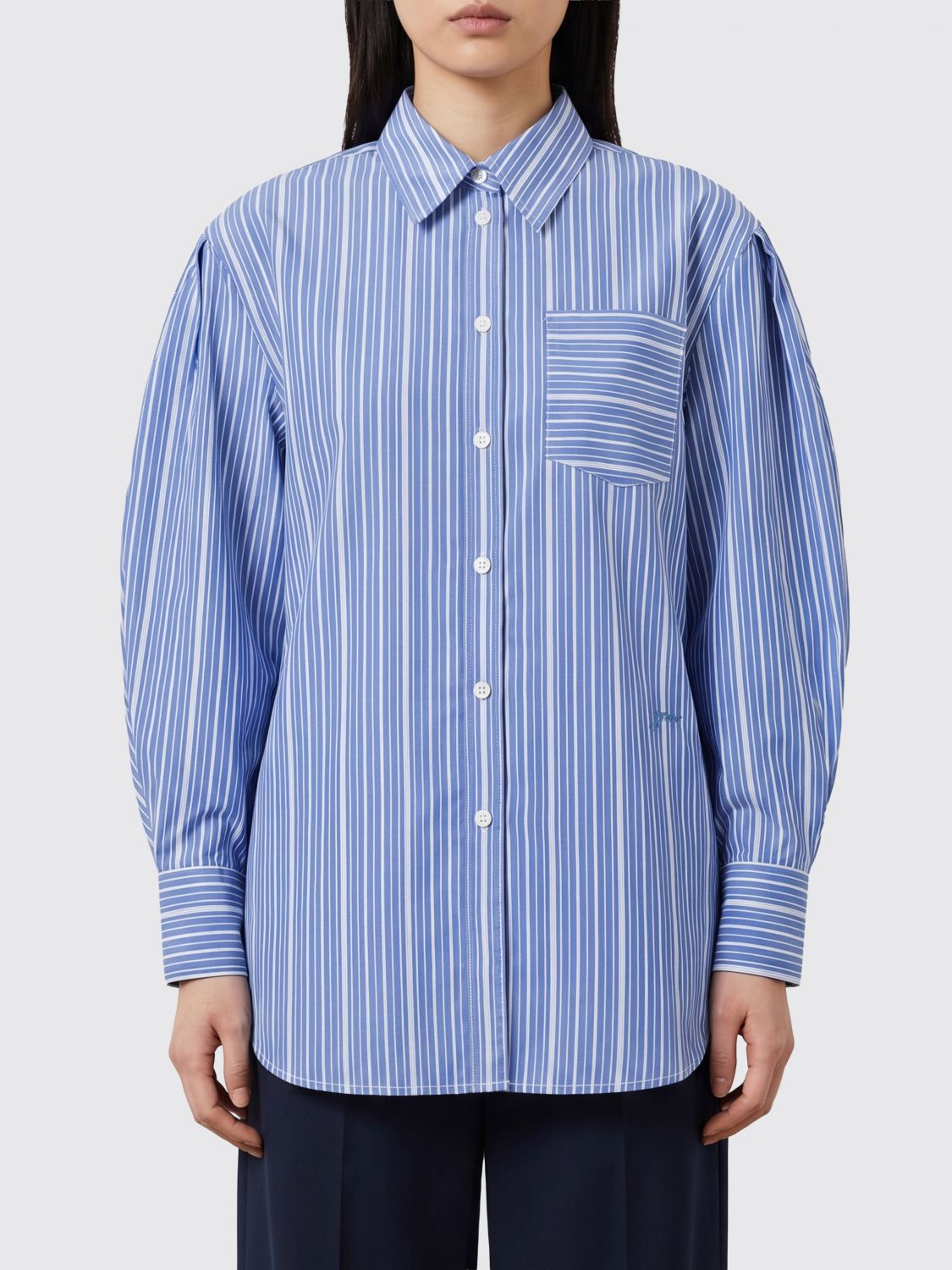 [GANNI] Shirts Long Sleeve FW26 A1140007 ZWF