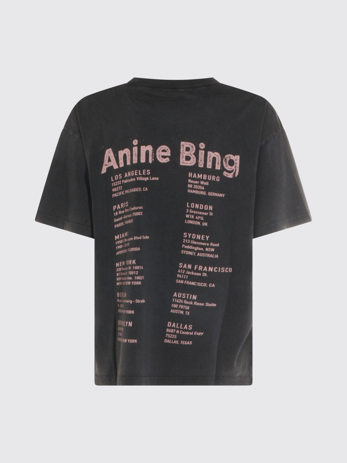 [Anine Bing] T-shirts Short Sleeve FW26 A0812928 WHG1