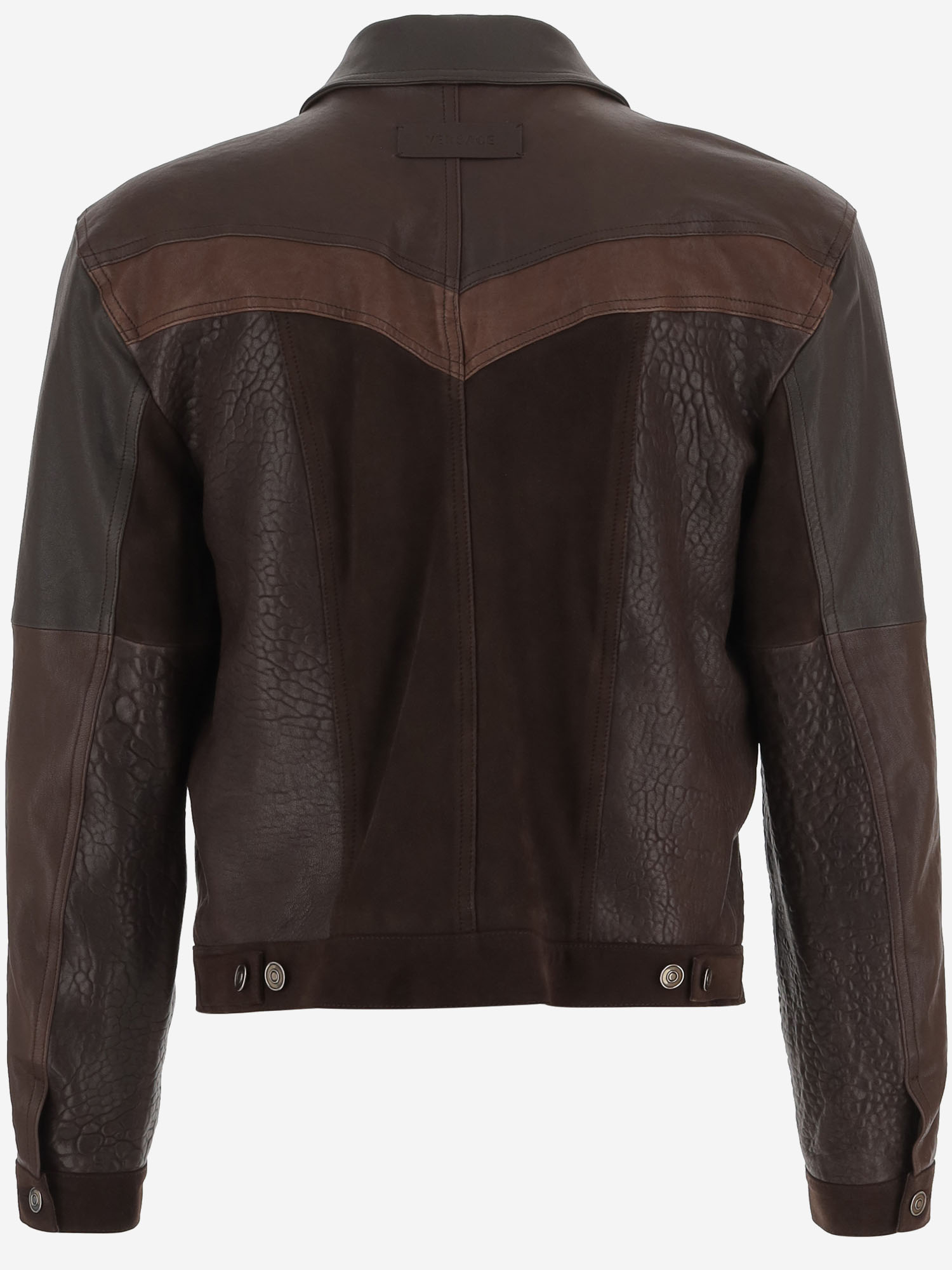 [Versace] Leather Jacket SS26 10242081A177661N260